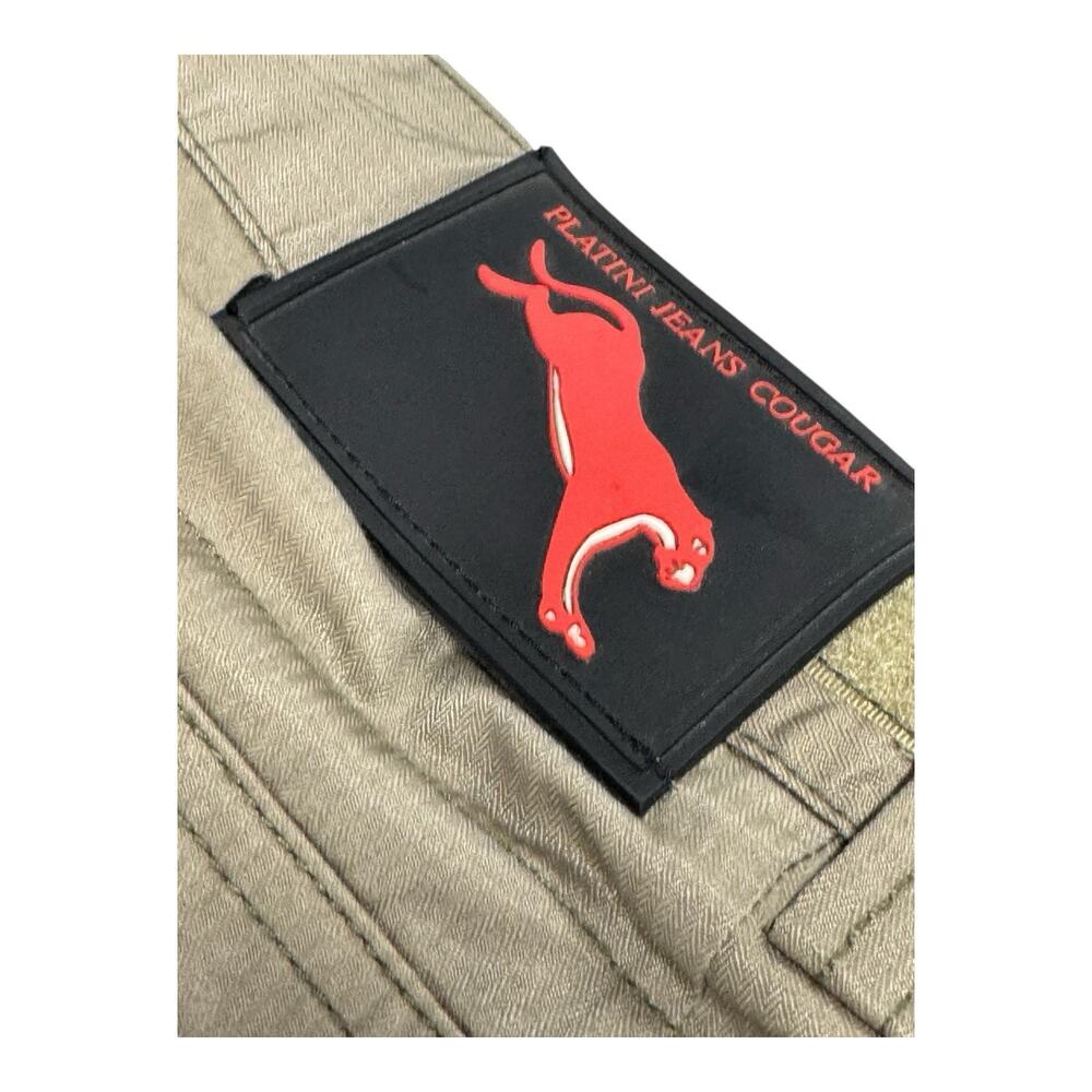 NWT Platini Jeans Cougar Men's Tan 42/32 Cargo Parachute Pants Gorpcore Outdoor - Picture 10 of 11